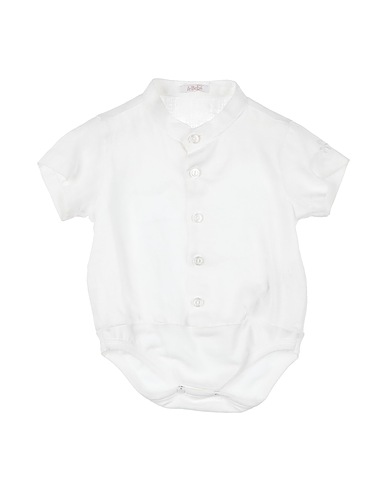 LE BEBÉ Baby bodysuit White 100% Linen, Cotton, Elastane