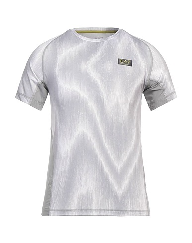 EA7 T-shirt Light grey 92% Polyester, 8% Elastane