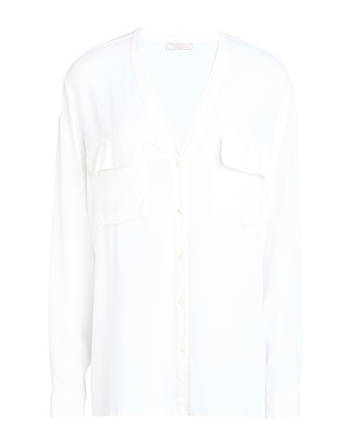 ANTONELLI Solid colour shirts & blouses Off white 60% Viscose, 40% Silk