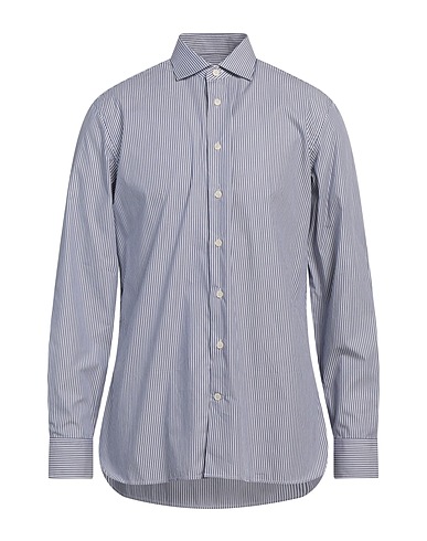 HACKETT Striped shirt Midnight blue 100% Cotton