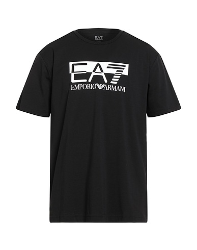EA7 T-shirt Nero 95% Cotone, 5% Elastan