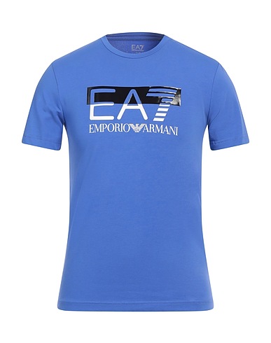EA7 T-shirt Azzurro 95% Cotone, 5% Elastan