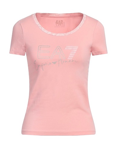 EA7 T-shirt Pink 70% Organic cotton, 26% Modal, 4% Elastane