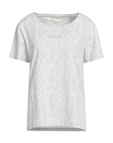 EA7 T-shirt Light grey 70% Organic cotton, 26% Modal, 4% Elastane