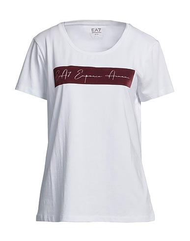 EA7 T-shirt White 71% Cotton, 24% Modal, 5% Elastane