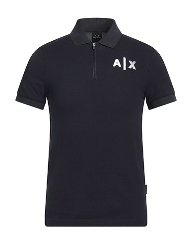 ARMANI EXCHANGE Μπλουζάκι Polo Ναυτικό μπλε 100% Βαμβάκι