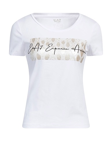EA7 Ｔシャツ ホワイト コットン 95% / ポリウレタン 5%