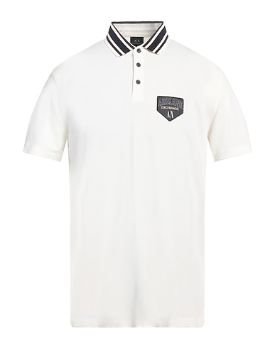 ARMANI EXCHANGE Μπλουζάκι Polo Λευκό 95% Βαμβάκι, 5% Ελαστάνη