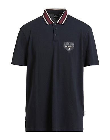 ARMANI EXCHANGE Μπλουζάκι Polo Σκούρο μπλε της νύχτας 95% Βαμβάκι, 5% Ελαστάνη