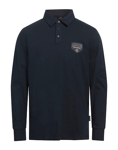 ARMANI EXCHANGE Polo Blu navy 100% Cotone