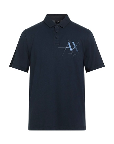ARMANI EXCHANGE Polo Blu notte 100% Cotone