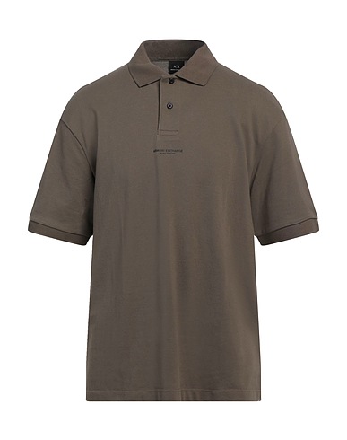 ARMANI EXCHANGE Polo Khaki 100% Cotone