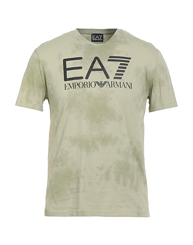 EA7 T-shirt Sage green 100% Cotton