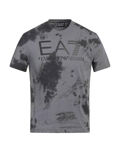 EA7 T-shirt Grigio 100% Cotone