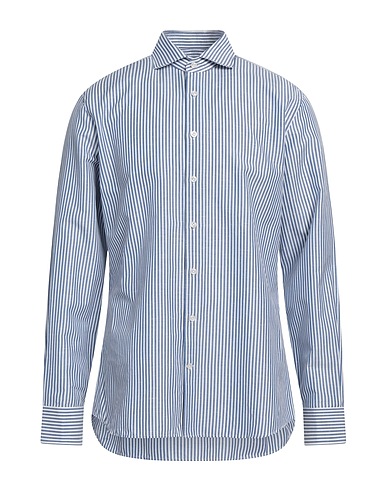 HACKETT Striped shirt N°14 SAVILE ROW Navy 68% Cotton, 32% Linen