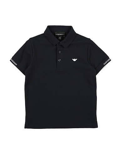 EMPORIO ARMANI Polo shirt Midnight blue 100% Cotton