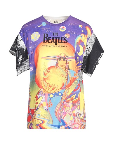 STELLA McCARTNEY T-shirt THE BEATLES Purple 100% Cotton