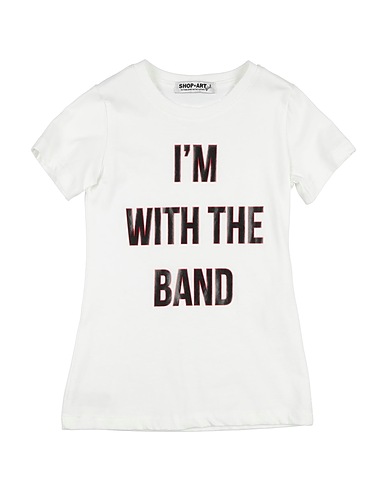 SHOPART T-shirt White 100% Cotton