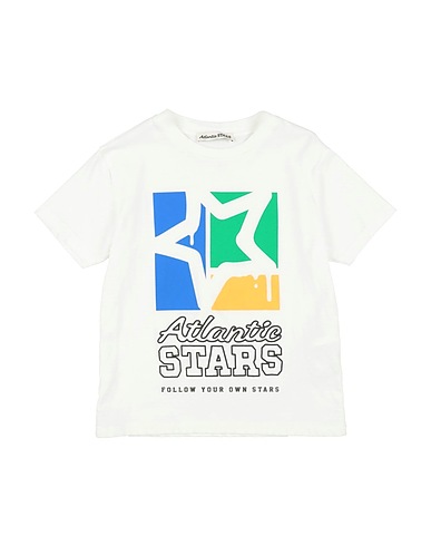 ATLANTIC STARS T-shirt White 100% Cotton