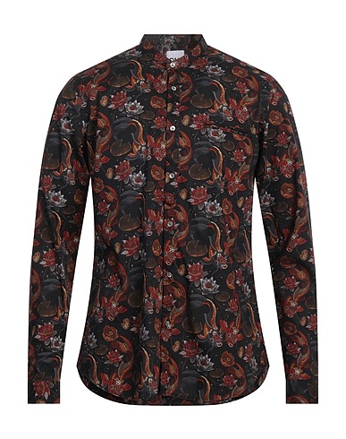 DNL Patterned shirt Black 100% Cotton