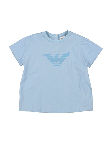 EMPORIO ARMANI T-shirt Blu chiaro 100% Cotone