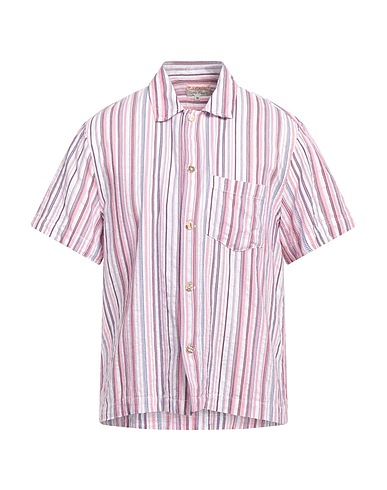 DR. COLLECTORS Striped shirt Magenta 100% Cotton