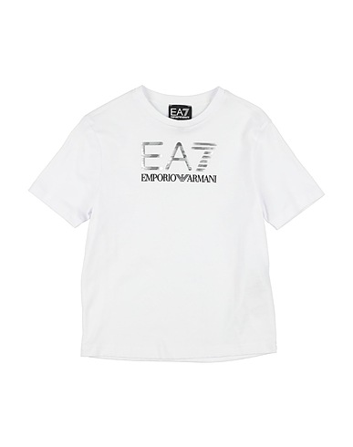 EA7 T-shirt White 100% Cotton