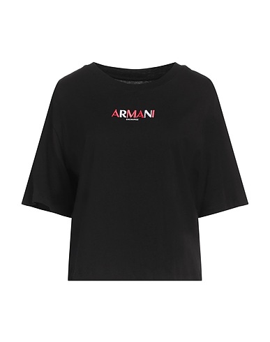 ARMANI EXCHANGE T-shirt Μαύρο 100% Βαμβάκι