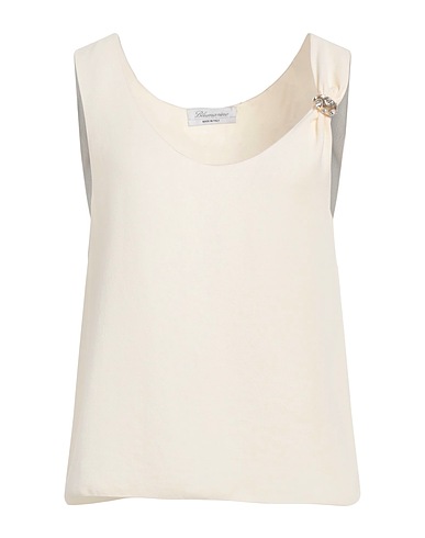BLUMARINE Top Cream 100% Polyester