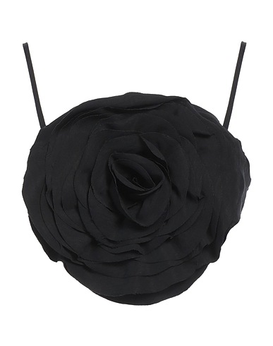 BLUMARINE Top Black 93% Viscose, 7% Polyamide