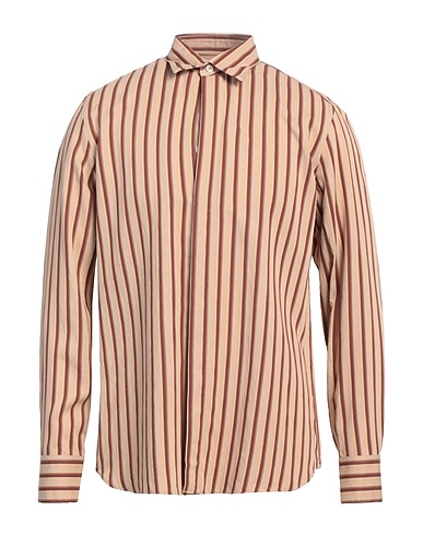 PT Torino Striped shirt Sand 89% Viscose, 11% Polyamide