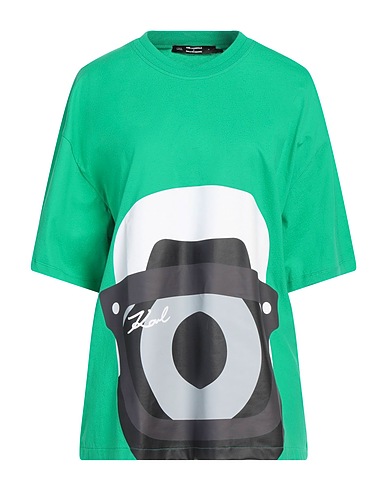 KARL LAGERFELD Oversize-T-Shirt X DARCEL DISAPPOINTS Green 100% Cotton