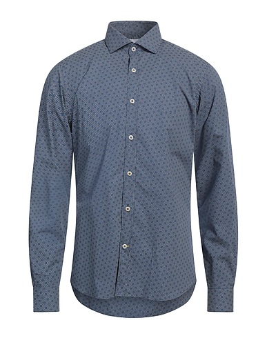 EDIZIONI LIMONAIA Patterned shirt Blue 100% Cotton