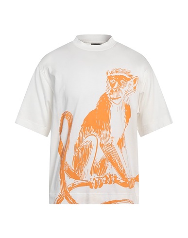 EMPORIO ARMANI T-shirt Cream 70% Lyocell, 30% Cotton