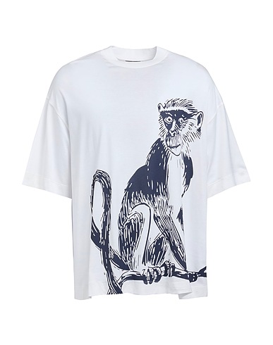EMPORIO ARMANI T-shirt White 70% Lyocell, 30% Cotton
