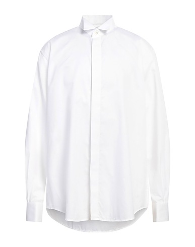 PAL ZILERI Solid color shirt White 100% Cotton