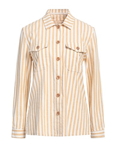 TELERIA ZED TOPWEAR Sand 55% Cotton, 44% Linen, 1% Elastane