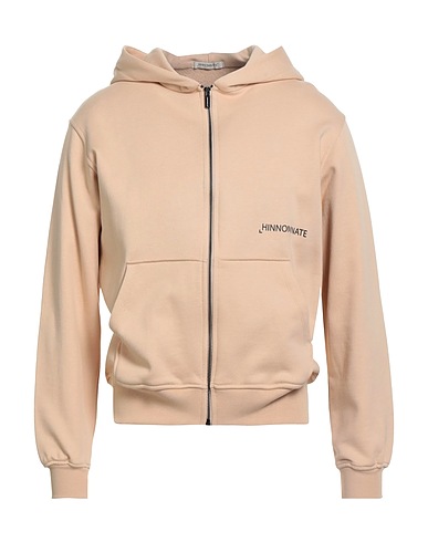 HINNOMINATE Hooded track jacket  Sand 100% Cotton, Elastane