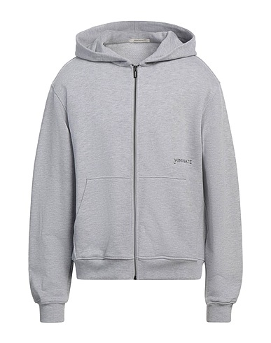 HINNOMINATE Hooded sweatshirt Light grey 100% Cotton, Elastane