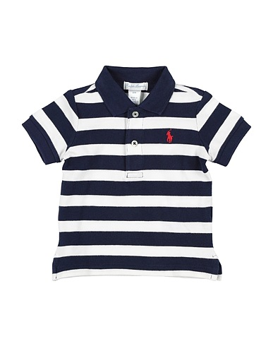 POLO RALPH LAUREN Polo shirt Striped Cotton Mesh Polo Shirt
 Midnight blue 100% Cotton