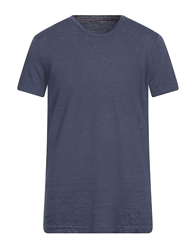 120% LINO Basic T-shirt Slate blue 100% Linen