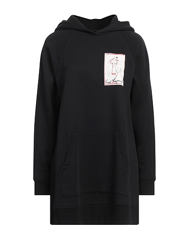KARL LAGERFELD Hooded sweatshirt Black 90% Organic cotton, 10% Recycled polyester