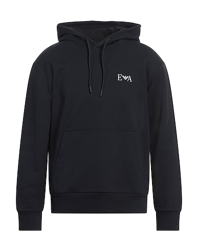 EMPORIO ARMANI Felpa Blu navy 100% Cotone, Elastan