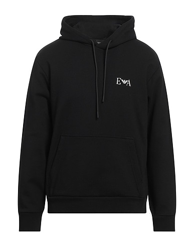 EMPORIO ARMANI Felpa Nero 100% Cotone, Elastan