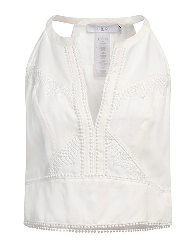 IRO Top Off white 72% Viscose, 21% Linen, 7% Cotton