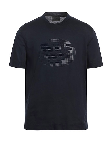 EMPORIO ARMANI T-shirt Blu notte 100% Cotone