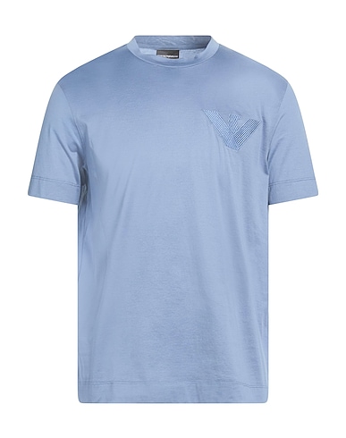 EMPORIO ARMANI T-shirt Slate blue 100% Cotton