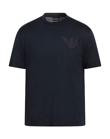 EMPORIO ARMANI T-shirt Midnight blue 100% Cotton