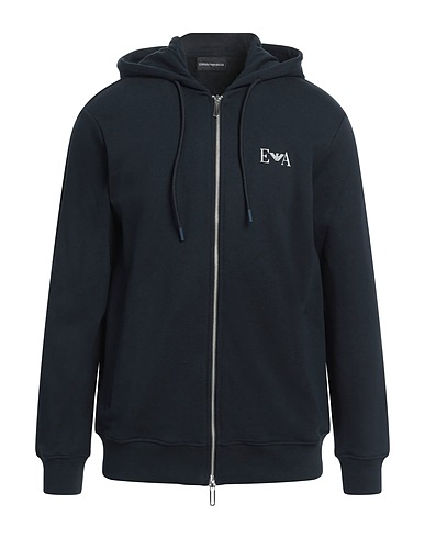 EMPORIO ARMANI Hoodie Nachtblau 100% Baumwolle, Elastan