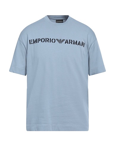 EMPORIO ARMANI T-shirt Sky blue 100% Cotton